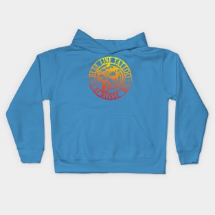 Blue Line Tattoo La Crosse WI Sunset Graphic Tiger Kids Hoodie